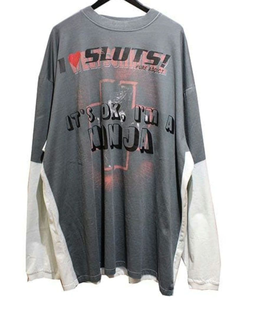 Vetements NINJA ロンＴ転写