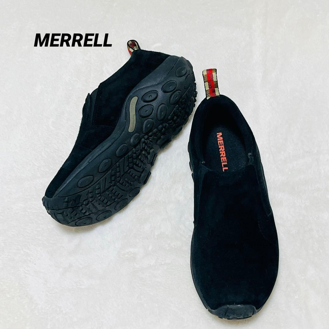 極美品☆MERRELL ジャングルモック J60826 ブラック黒 23cm