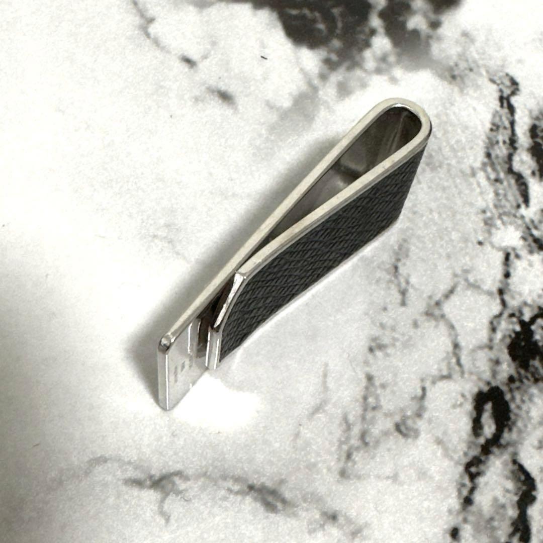 Louis Vuitton レザー マネークリップ ブラック　シルバー