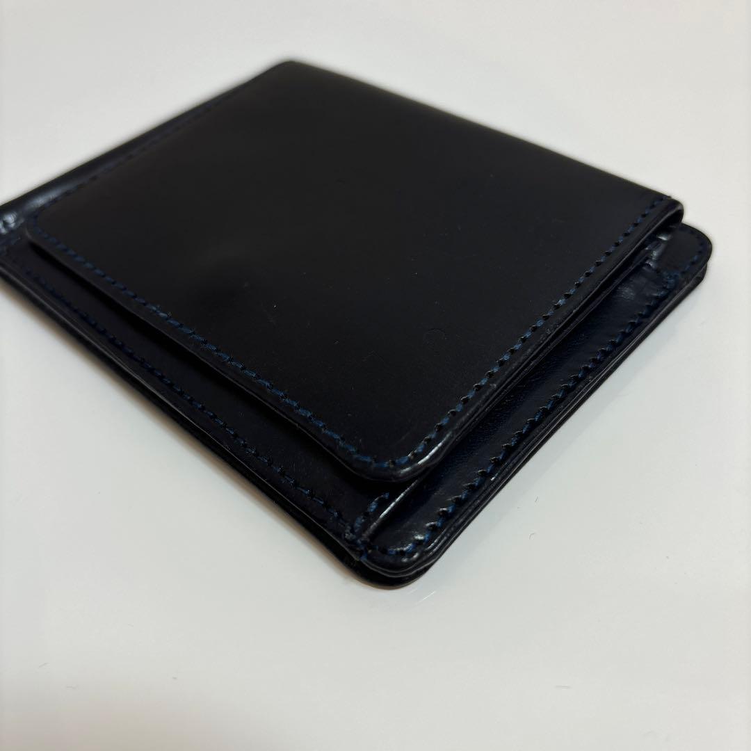 GLEN マネークリップ（小銭入れ付） ネイビー/ダークブルー