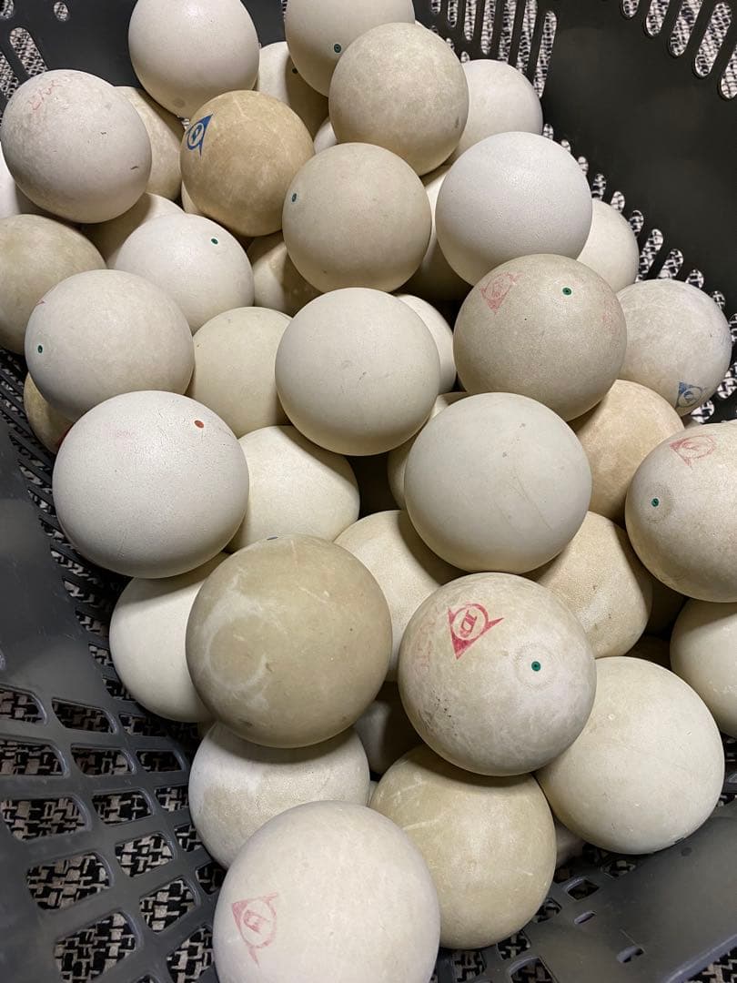 【中古】ソフトテニスボール70球／カゴ無し