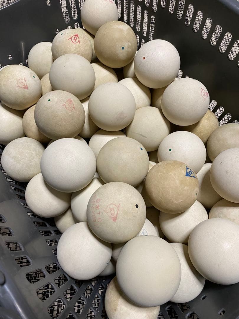 【中古】ソフトテニスボール70球／カゴ無し