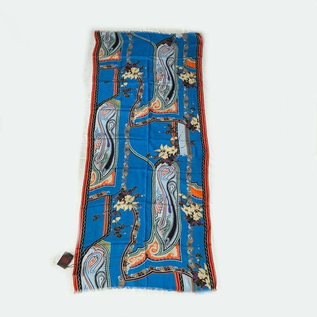 洗練されたデザイン　ETRO 正規品　大判ショール　 希少サイズ　4