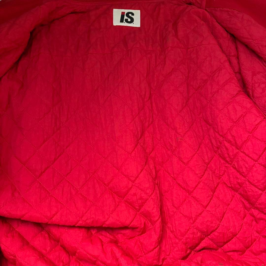 イッセイミヤケ　ヴィンテージ　赤　ブルゾン　MA-1風