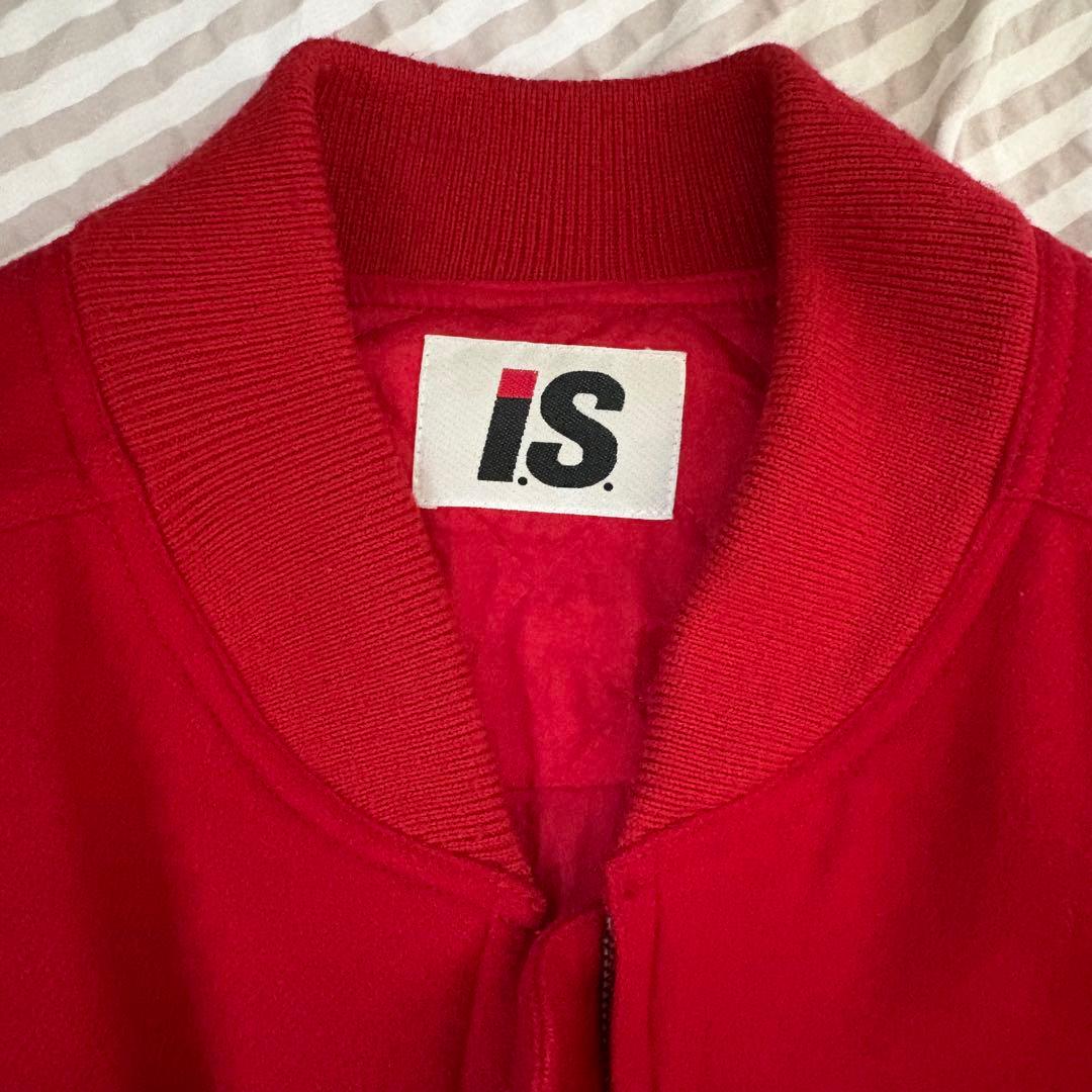 イッセイミヤケ　ヴィンテージ　赤　ブルゾン　MA-1風