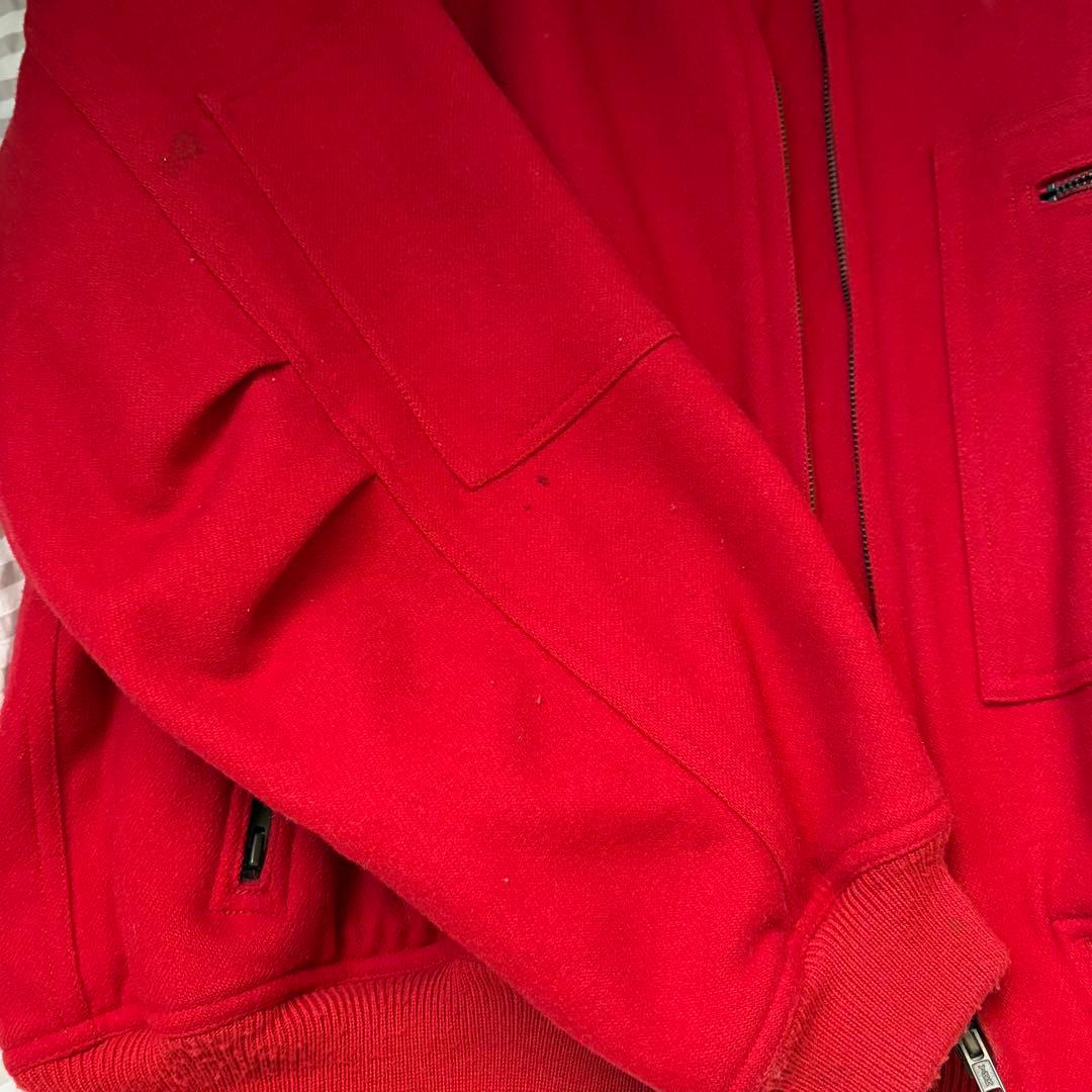 イッセイミヤケ　ヴィンテージ　赤　ブルゾン　MA-1風