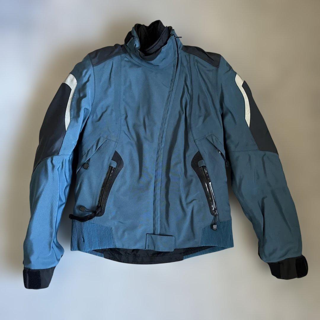 バイク用ジャケット グレー 反射素材付き　レディース