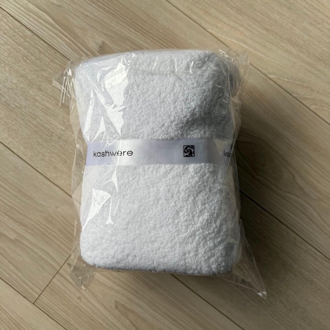 カシウエア kashware ベビーブランケット トリム ホワイト/ミスト