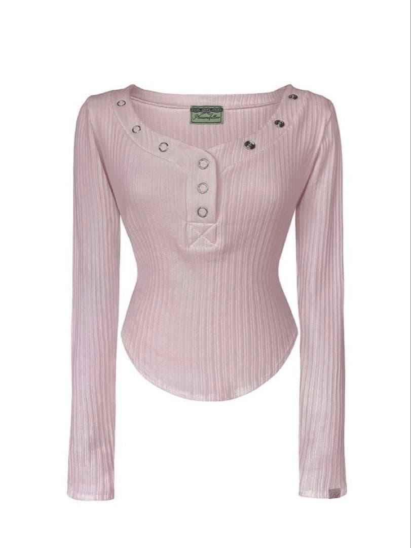 PLEASENOFOLLOW Bunny Snap Button Top イアン