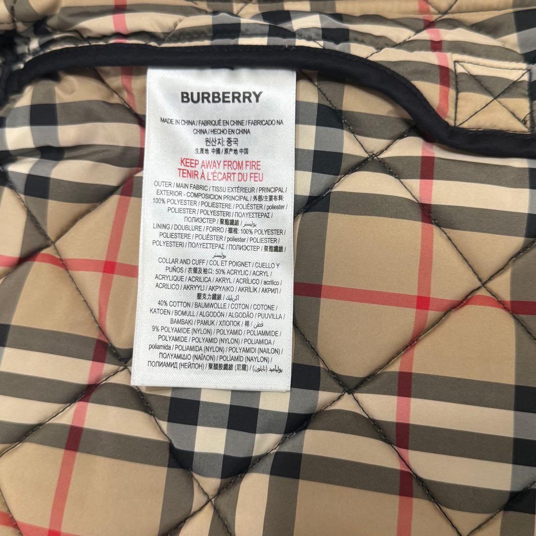 m*i様 BURBERRY キッズ キルティングジャケット ブラック 116cm