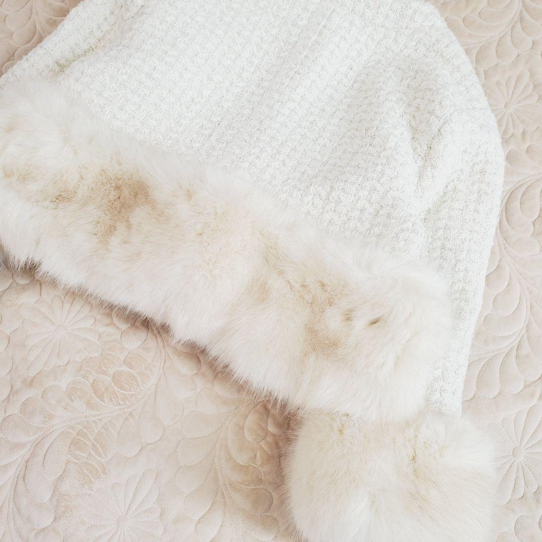 新品✨️ENEU エヌー　ノーカラーファーツイードジャケット コート