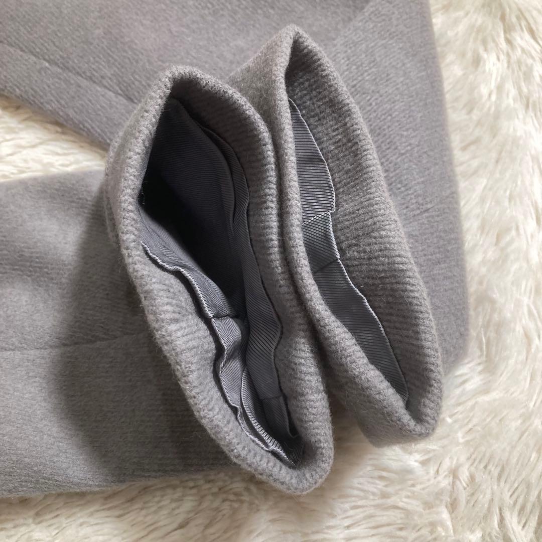 美品 BALLSEY ステンカラーコート アンゴラ ウール ロング ベルト付き