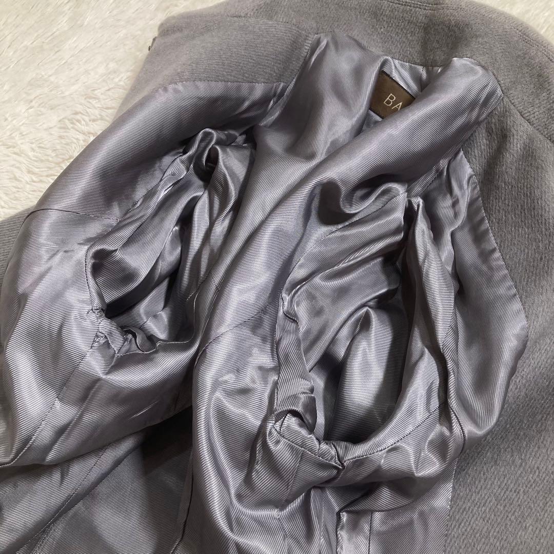 美品 BALLSEY ステンカラーコート アンゴラ ウール ロング ベルト付き