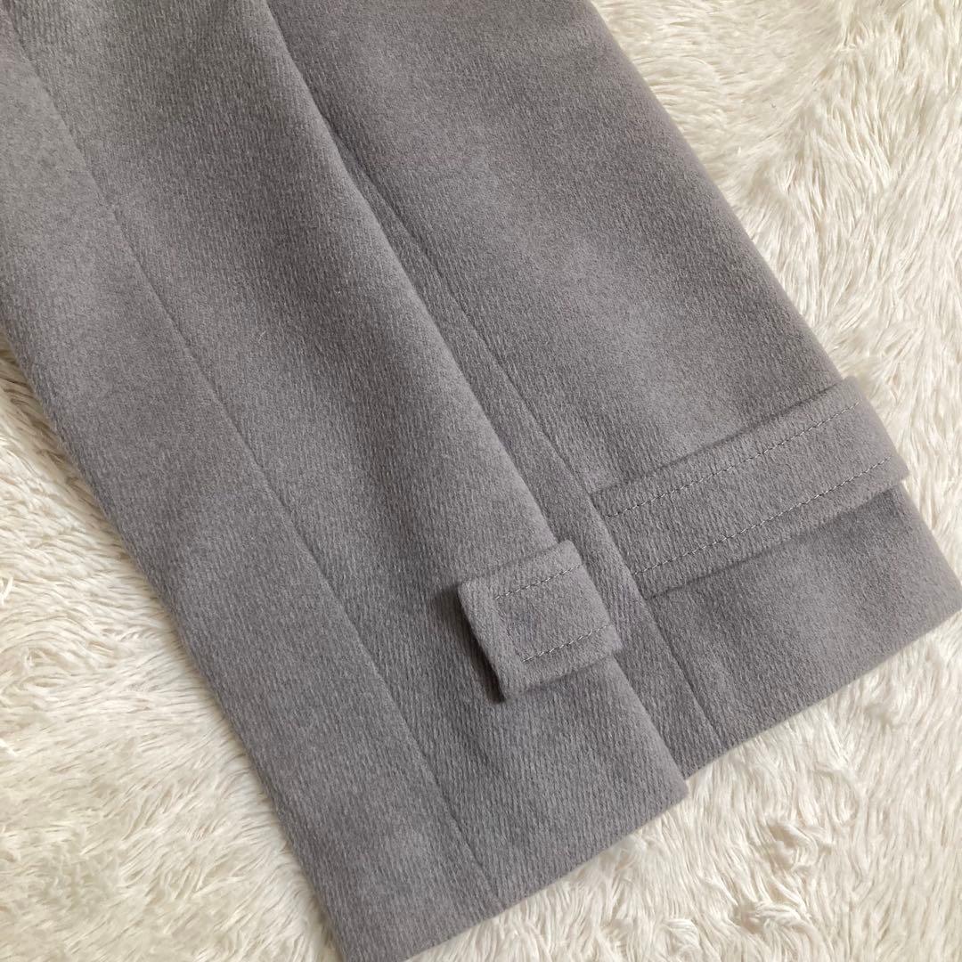 美品 BALLSEY ステンカラーコート アンゴラ ウール ロング ベルト付き