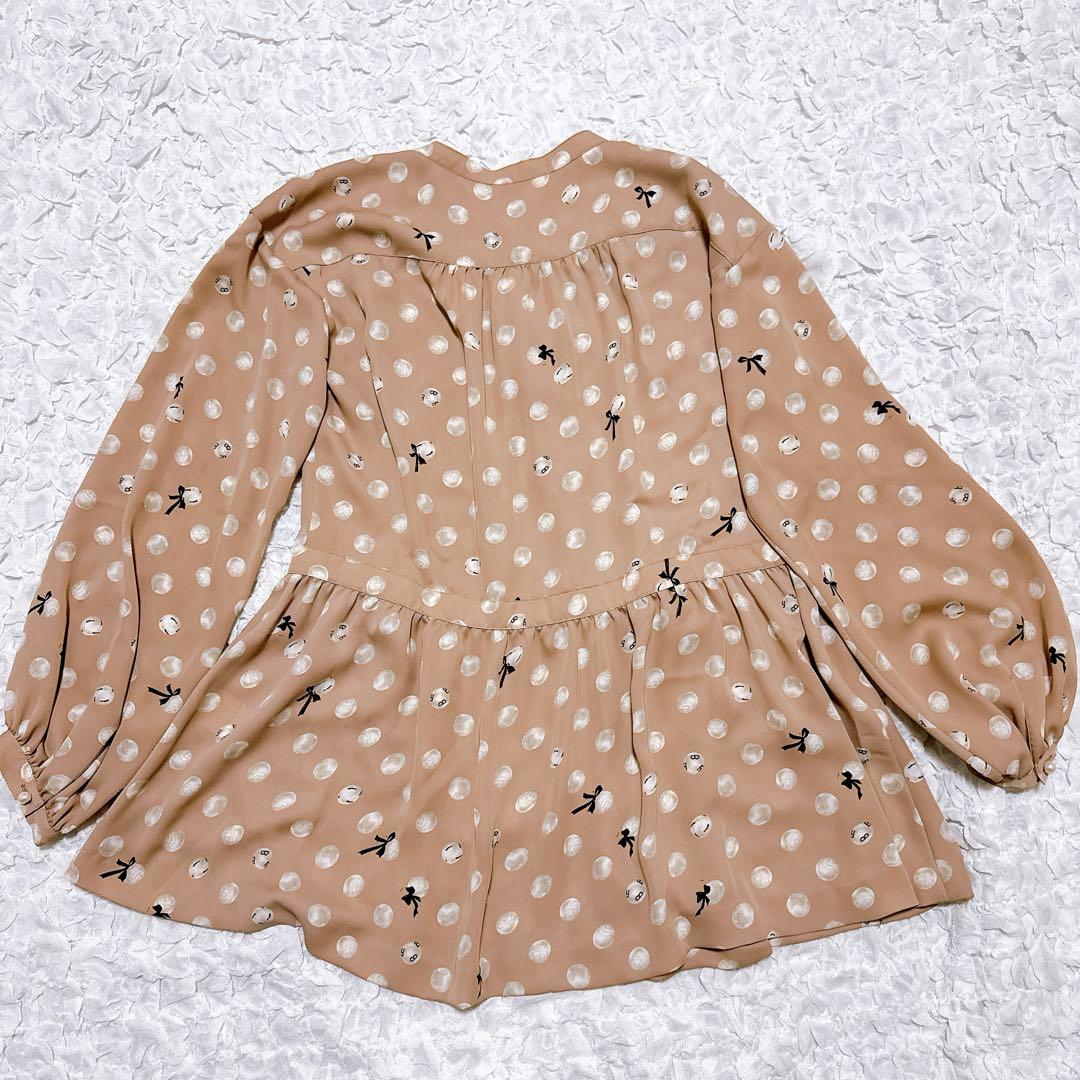 【新品未使用】インゲボルグ　パール水玉pt.チュニック　ブラウス