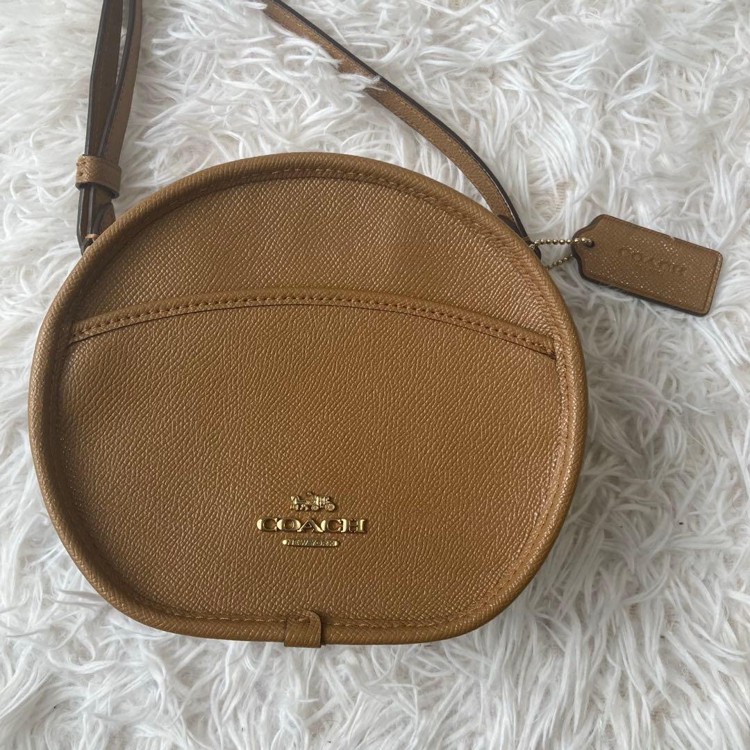未使用級　現行　コーチ　ショルダーバッグ　キャンティーン　クロスボディ　レザー