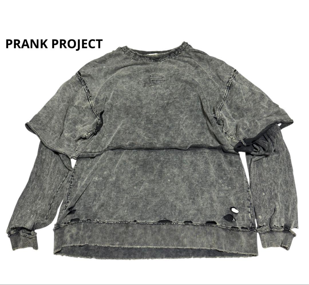 トップス PRANK PROJECT Layered Pigment Sweatshirt