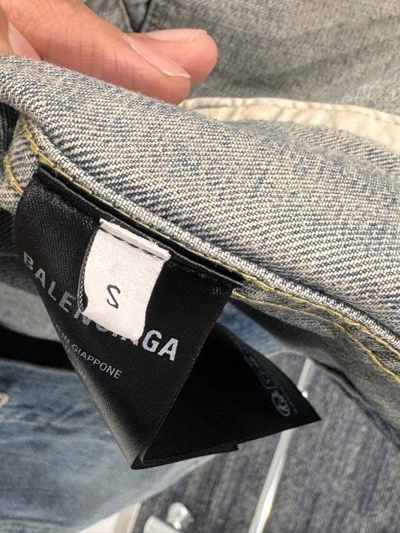 正規品　新品未使用　バレンシアガ　デニムジャケット　オフショルダー