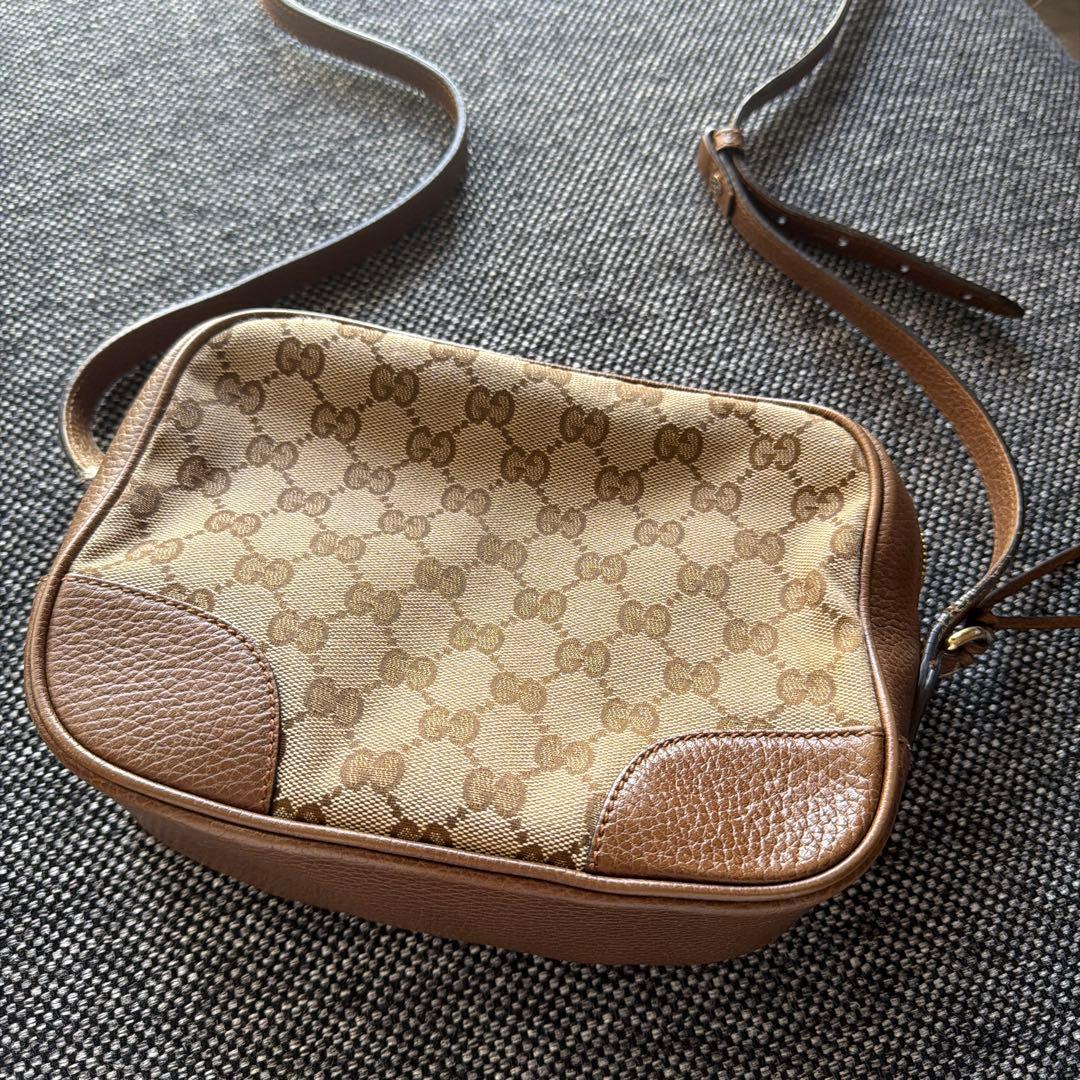 グッチ GUCCI GGキャンバス レザー ショルダーバッグ