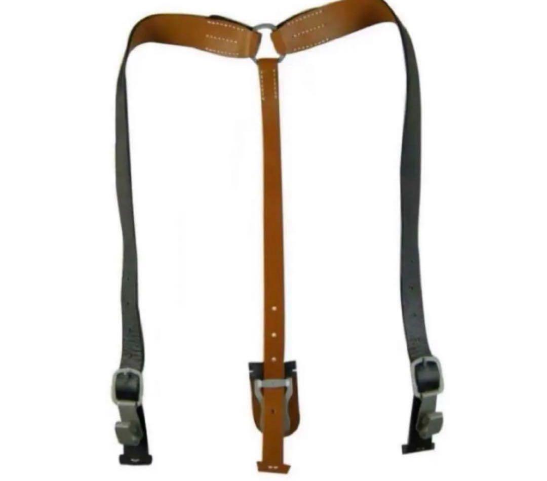 ★さわ★WWⅡドイツ軍降下猟兵用バックル&ベルト＋サスペンダー(レプリカ）