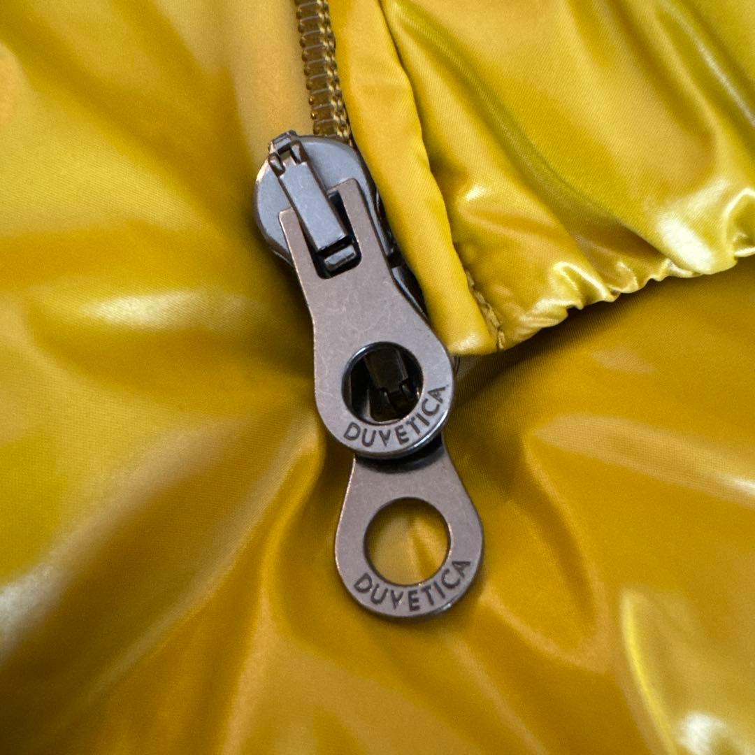 【こふぃ】DUVETICA マスタードカラーファー付きダウンベスト