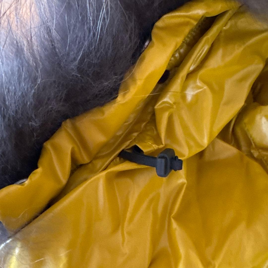 【こふぃ】DUVETICA マスタードカラーファー付きダウンベスト