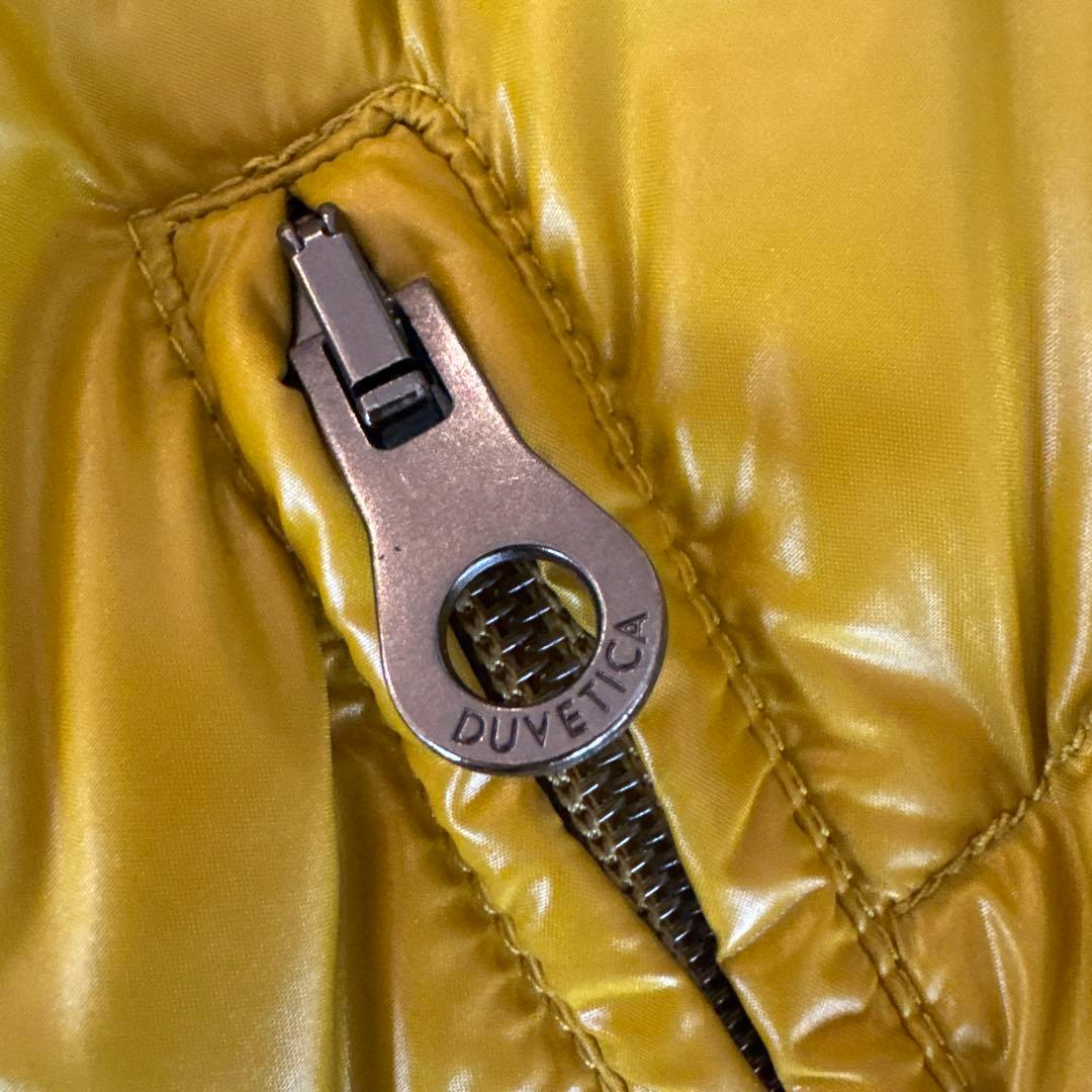 【こふぃ】DUVETICA マスタードカラーファー付きダウンベスト