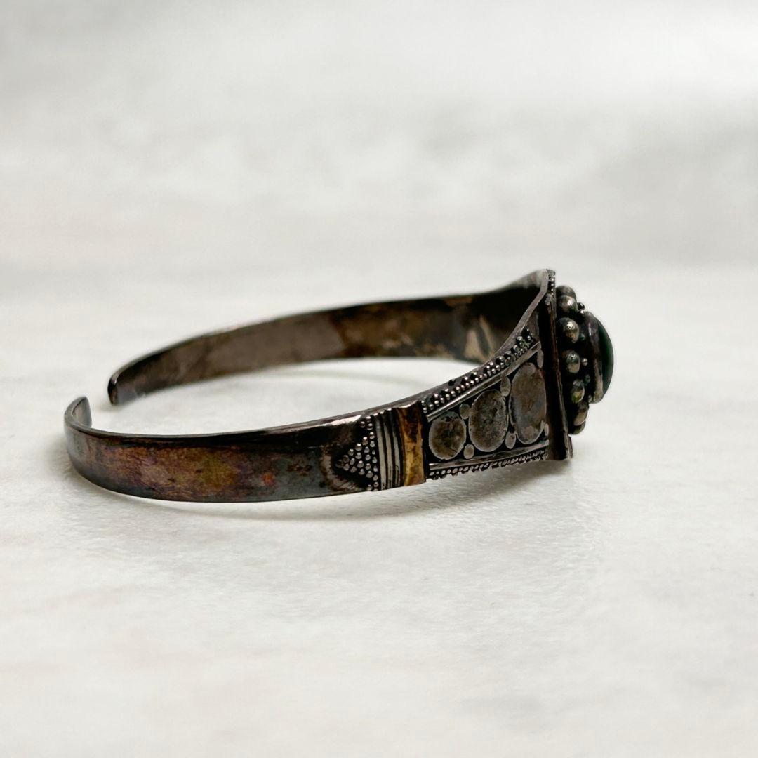 【極希少】シルバーバングル 60s 欧州 ヨーロッパ ヴィンテージ ターコイズ