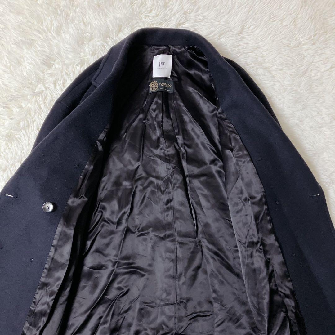 美品✨プルミエアロンディスモン×マンテコ ダブルチェスターコート ウール 36