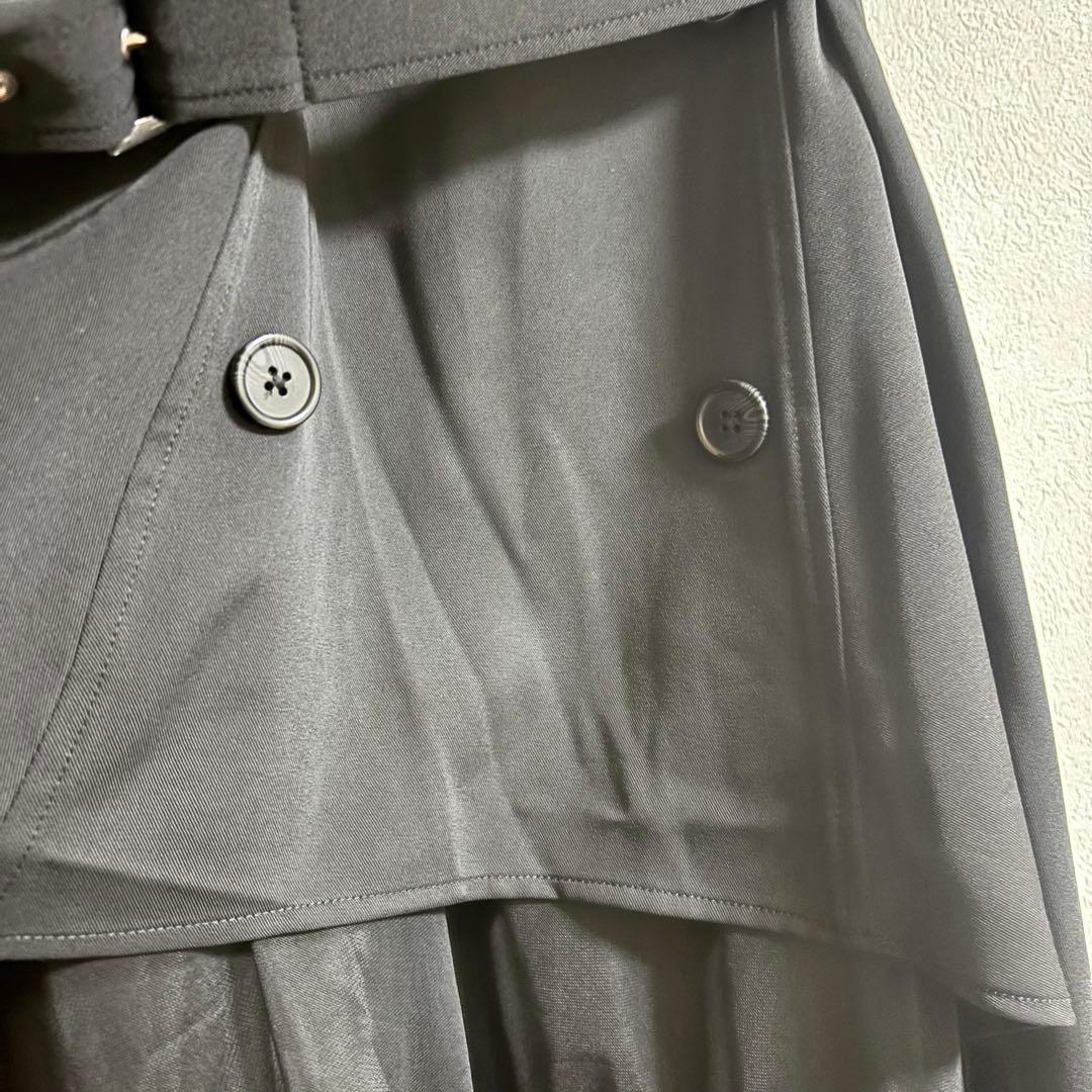 HARE ハレ トレンチライクフリルキャミワンピース ブラック