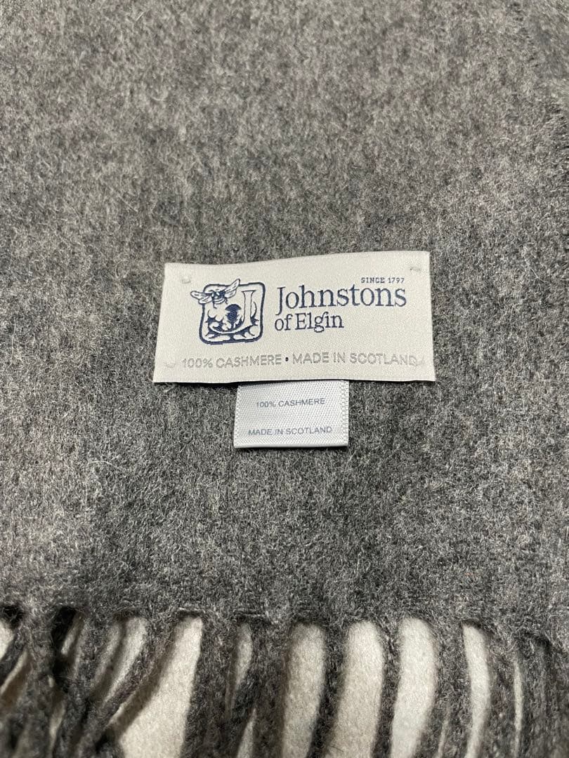 Johnstons of Elgin【100%カシミヤ マフラー】