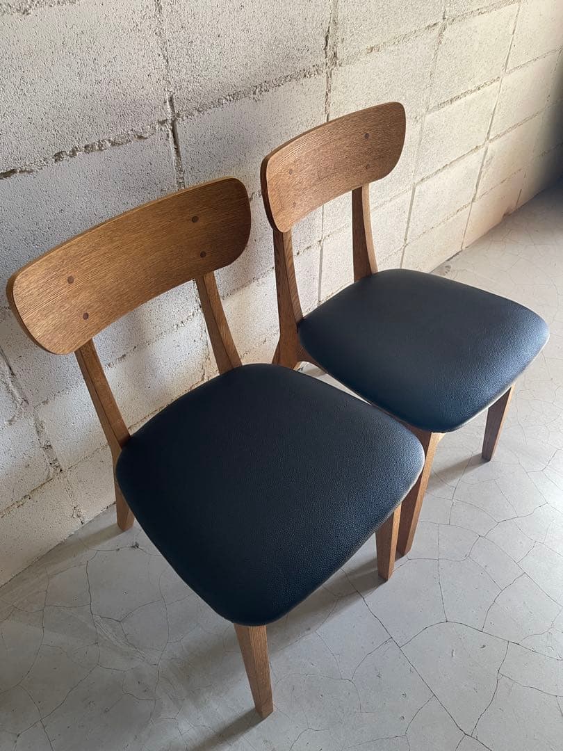 unico FIX フィックス　ダイニングチェア　2脚セット　北欧スタイル