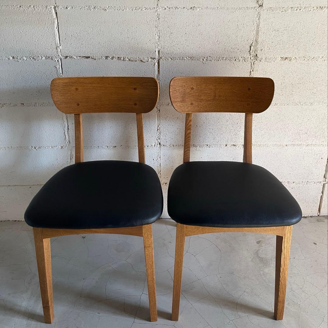 unico FIX フィックス　ダイニングチェア　2脚セット　北欧スタイル