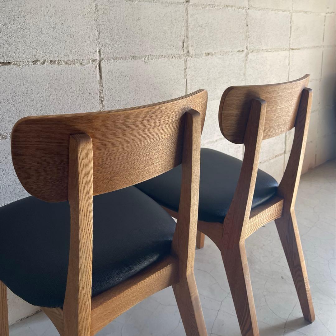 unico FIX フィックス　ダイニングチェア　2脚セット　北欧スタイル