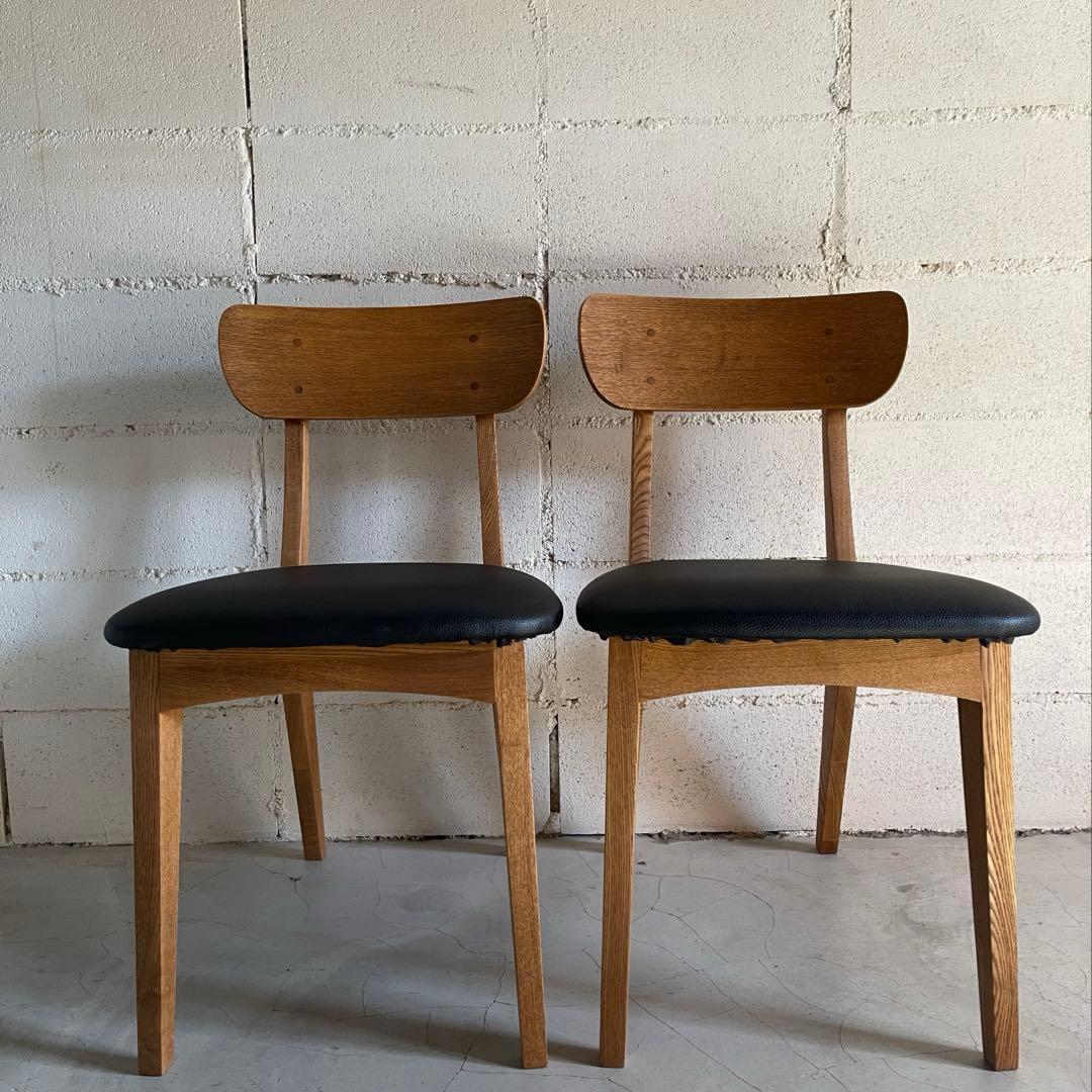 unico FIX フィックス　ダイニングチェア　2脚セット　北欧スタイル