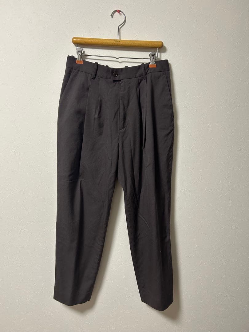 パンツ stein / EX WIDE TAPERED TROUSERS(BROWN)