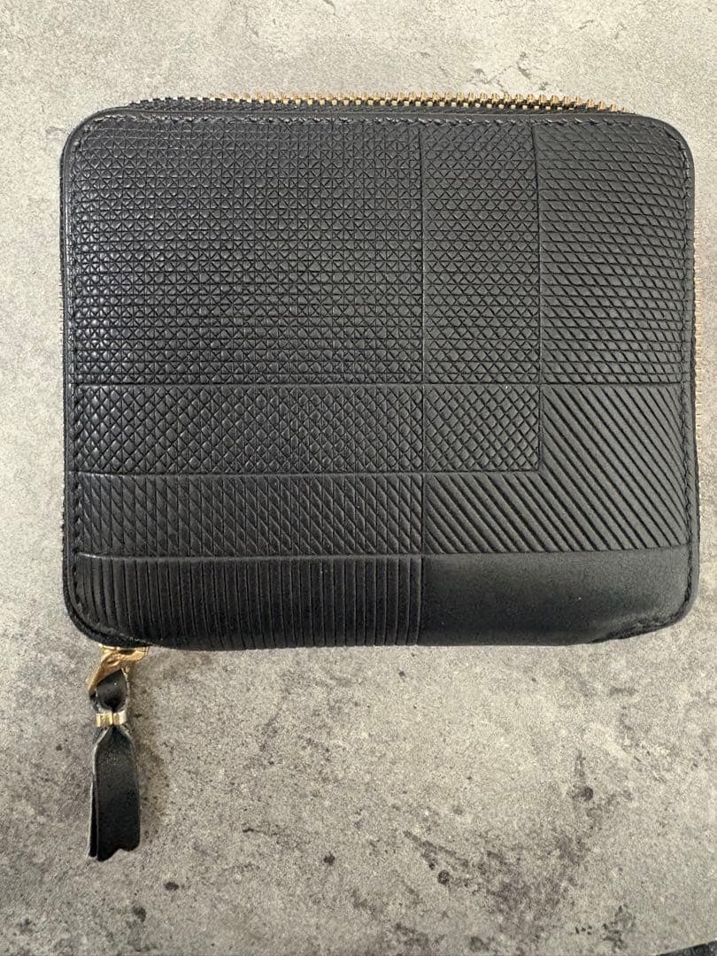 【希少・正規品】コムデギャルソン 二つ折り財布 SA2100 ブラック 箱あり