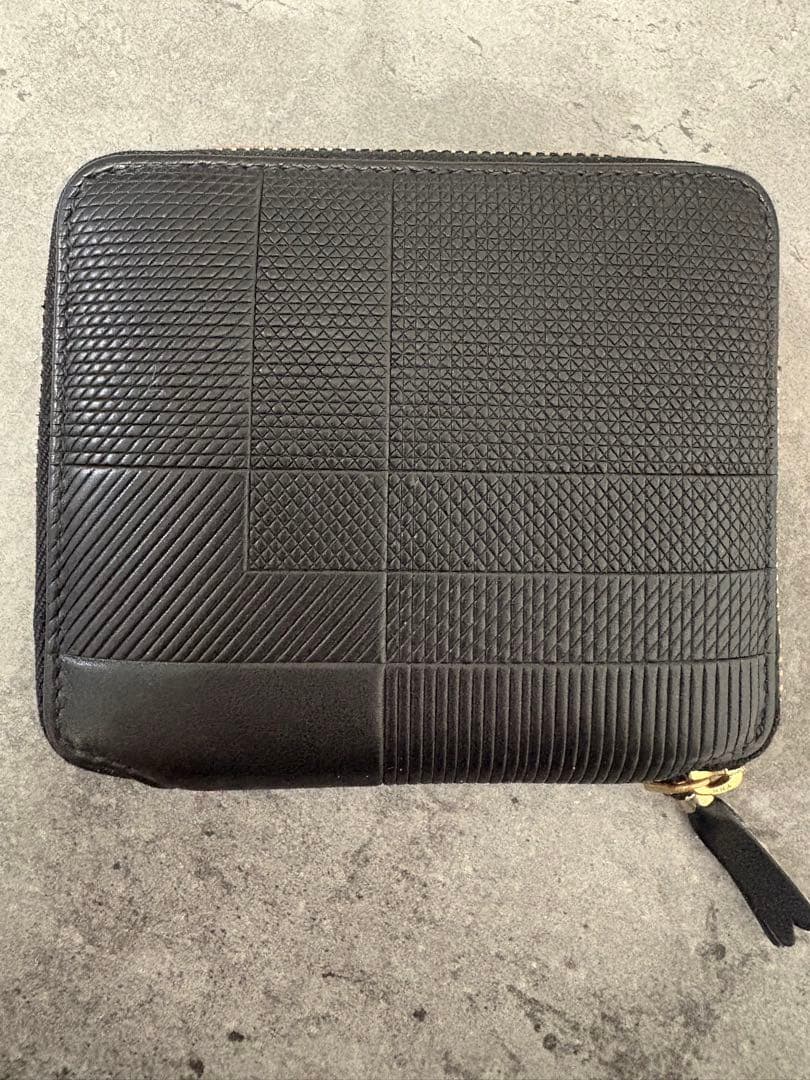 【希少・正規品】コムデギャルソン 二つ折り財布 SA2100 ブラック 箱あり