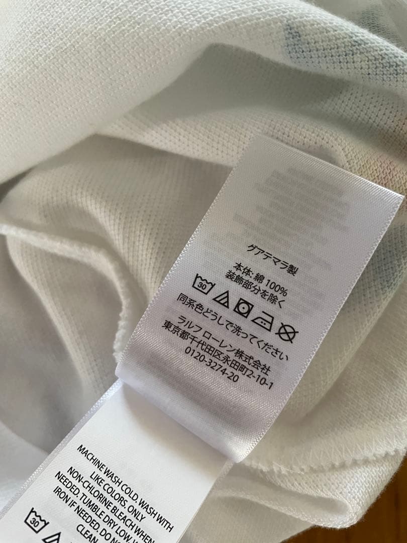 新品 POLOラルフローレン 限定レア ポロシャツ 白 XS 日本S