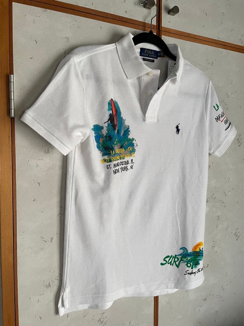 新品 POLOラルフローレン 限定レア ポロシャツ 白 XS 日本S