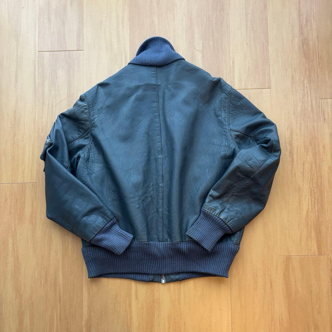 P*a様 【希少】ドイツ軍 レザーフライトジャケット 実物 AEROジッパー リ