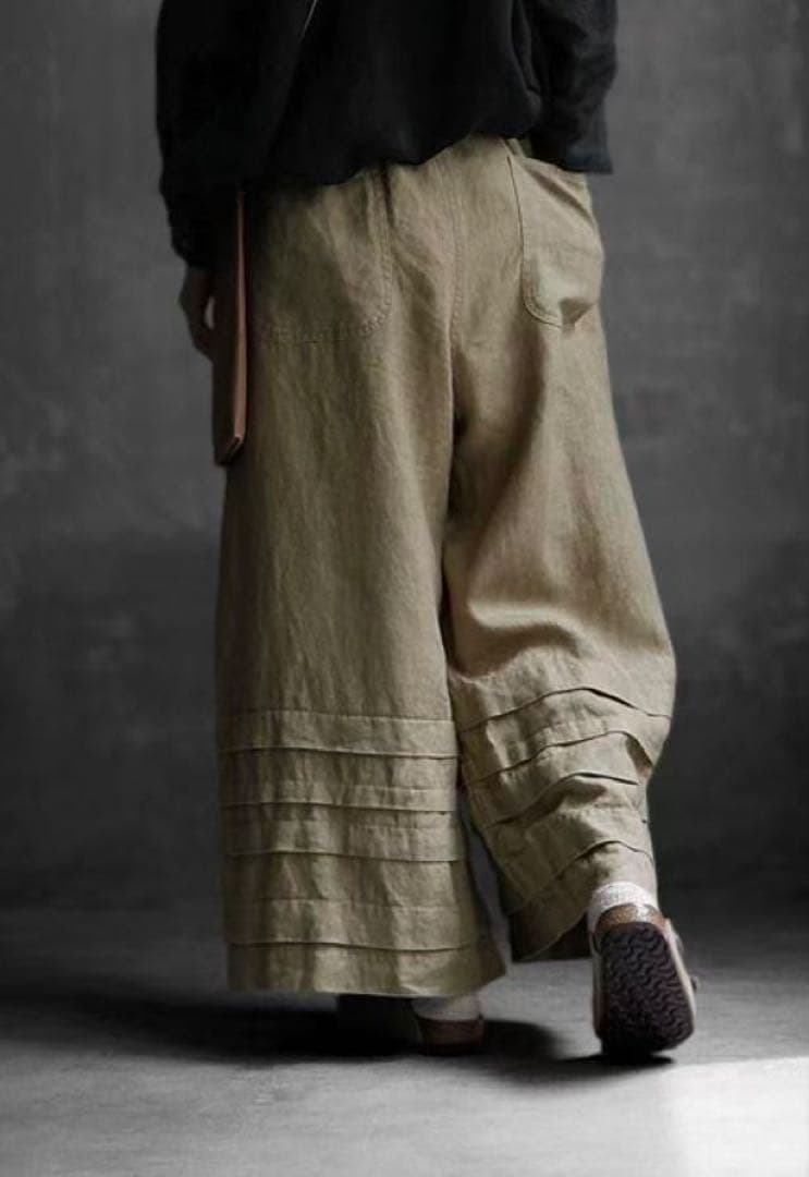 joie de vivreワイドパンツ