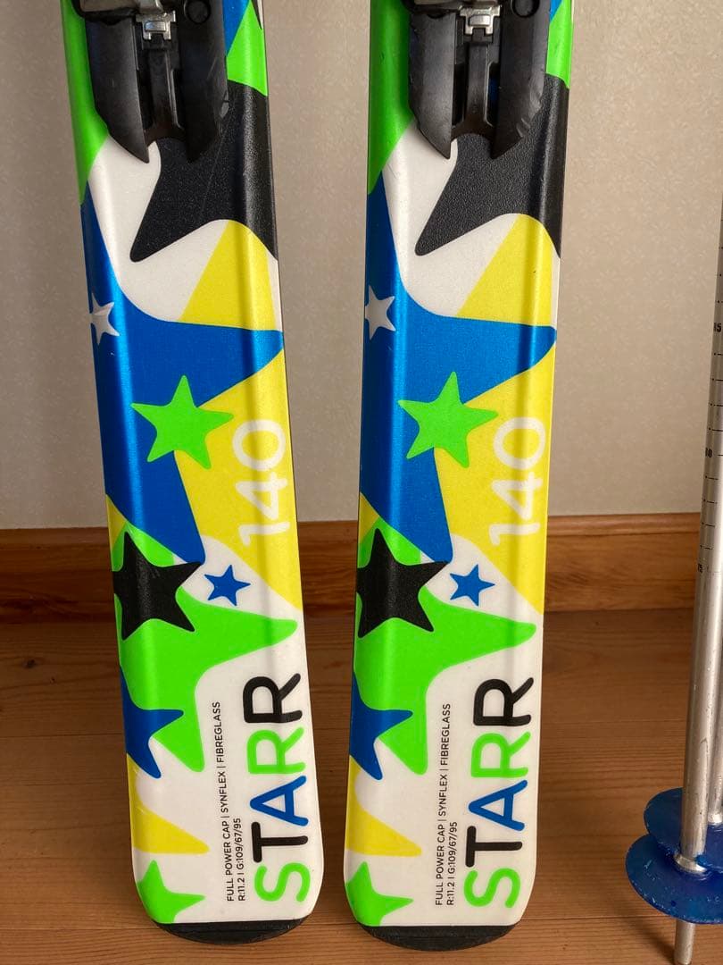 エイリアン　エランSTARR QTスターQT スキー板140㎝、ストック