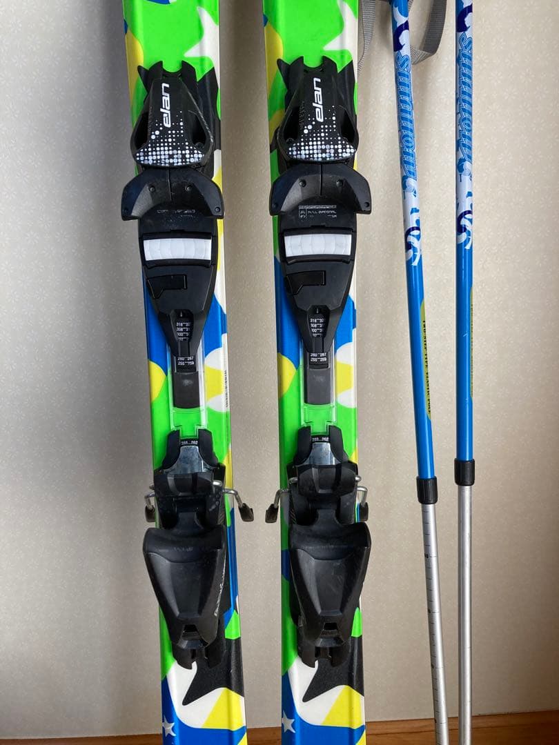 エイリアン　エランSTARR QTスターQT スキー板140㎝、ストック