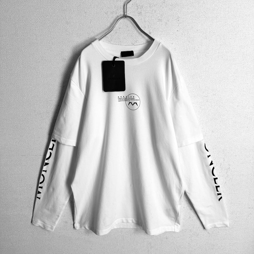 【定価10万円☆高級モデル☆ラバーロゴ】モンクレール ロンT 長袖 入手困難