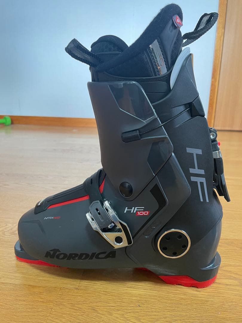 Nordica HF 100 スキーブーツ 26.5cm グレー/レッド