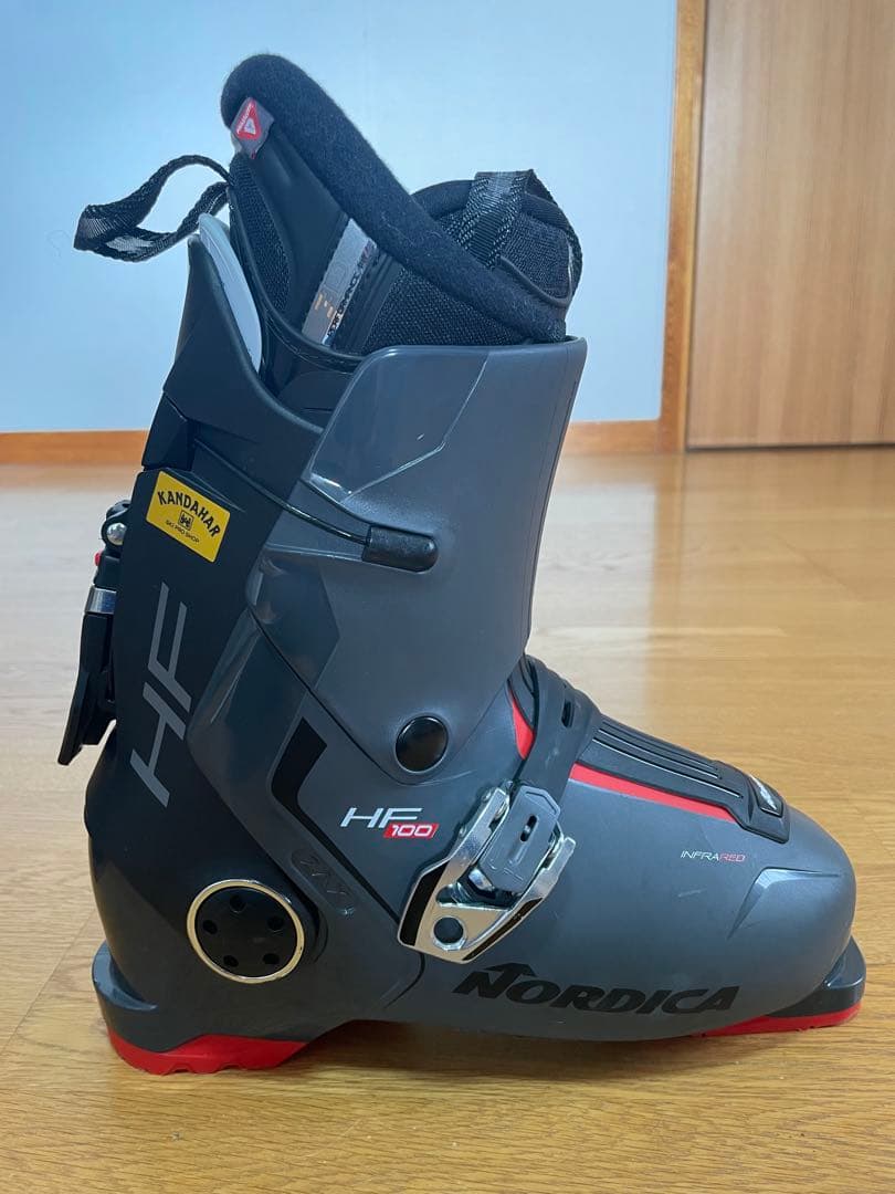 Nordica HF 100 スキーブーツ 26.5cm グレー/レッド