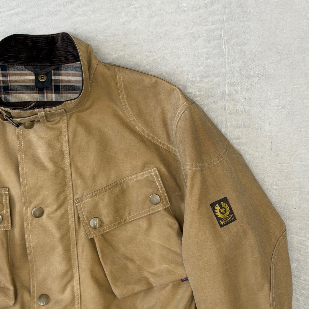 や*ん様 【美品】 ベルスタッフ ミリタリージャケット コットン ベージュ S