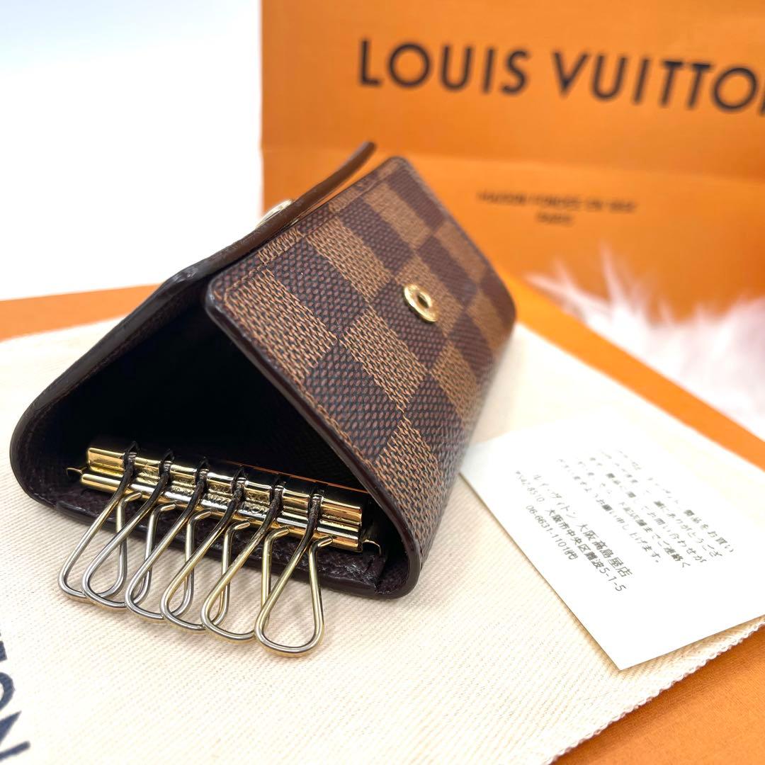 美品！ルイヴィトン　 ダミエ 　キーケース　キーホルダー　6連　560