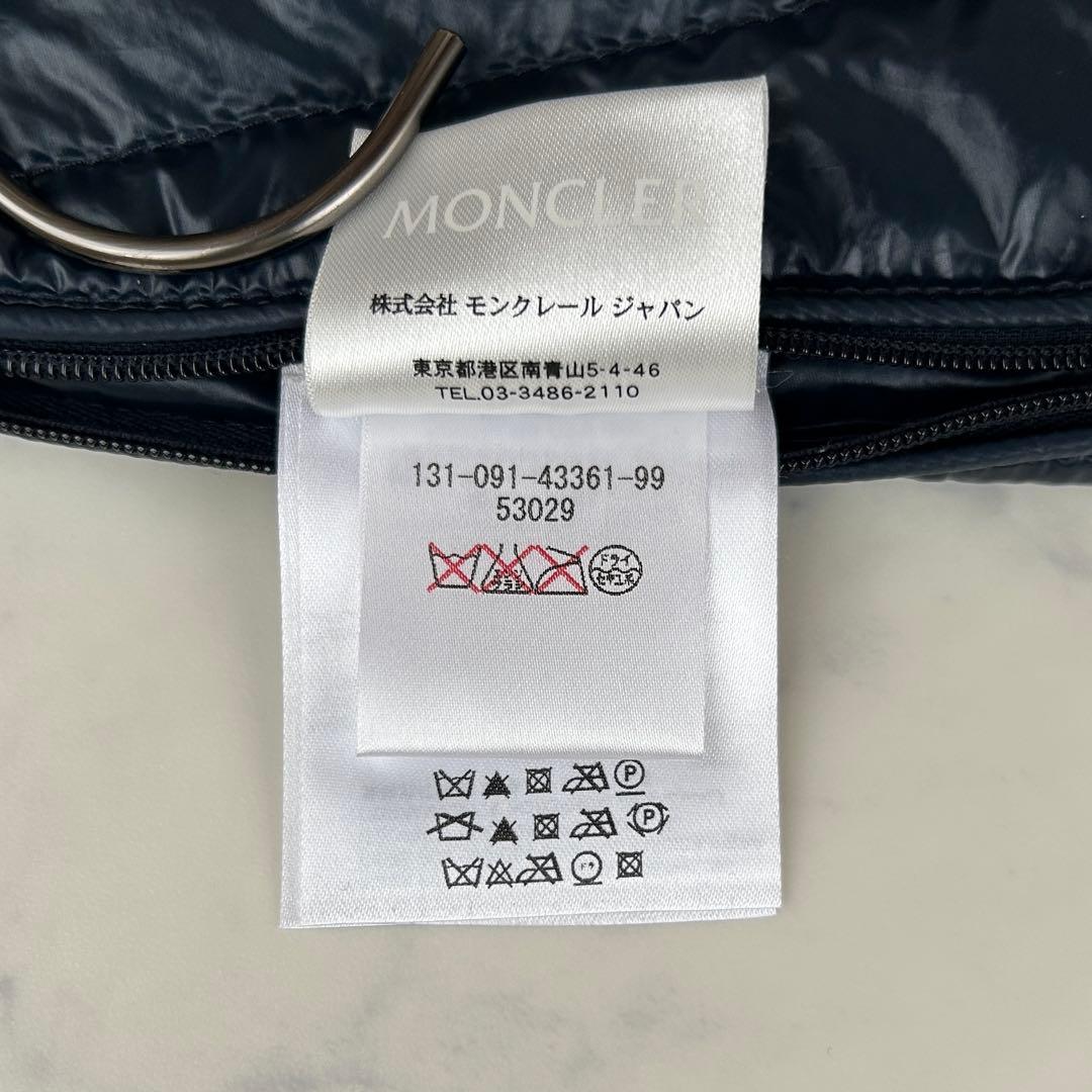モンクレール ダウンベスト GUI ワッペン ネイビー 0
